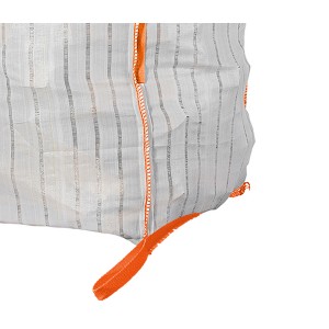 White ventilated Big Bag with bottom loops