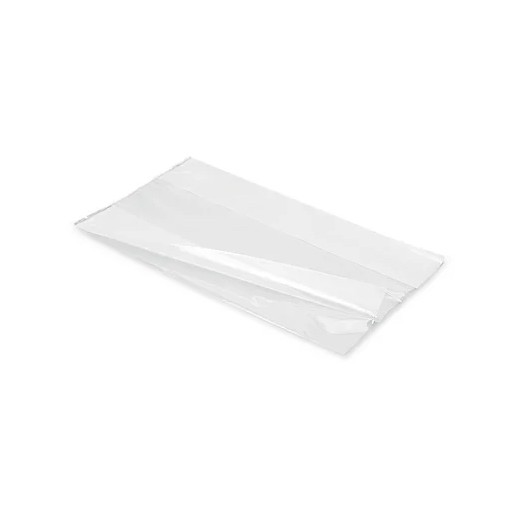 Folded large transparent LDPE bag
