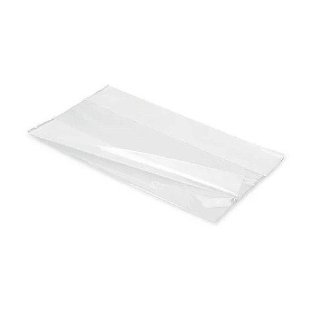 Folded large transparent LDPE bag