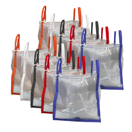 10 Pack Closable Garden Waste Bags 500L - 123BigBags