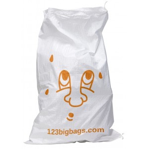 Rubble bag printed with a sweating emoji