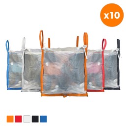 10 Pack Closable Tonne Bags 500L - Roofing & Site Use | 123BigBags