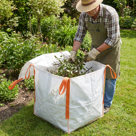 10 Pack Closable Garden Waste Bags 500L - 123BigBags