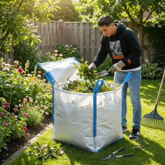 5 Pack Closable Garden Waste Bags 500L -  123BigBags 2