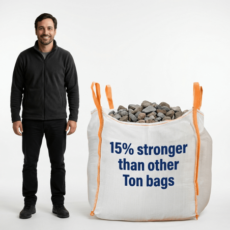 Bulk Bag with Logo | 1000kg Printed Bulk Bag for Construction & Waste