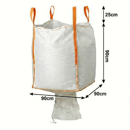Bulk Bag with discharge spout Dimensions