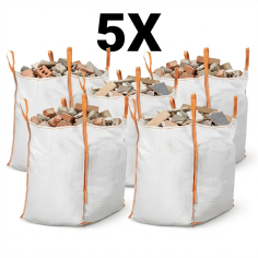 5x Builders Bags 0.75 m³