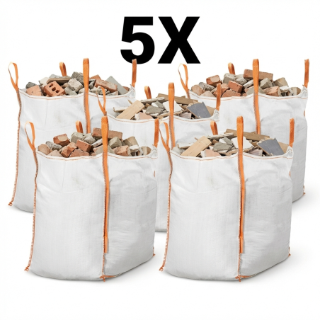 5x Builders Bags 0.75 m³