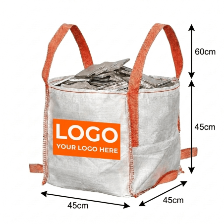 Bulk Bag with Logo | 500kg Mini Bag for Construction and Waste
