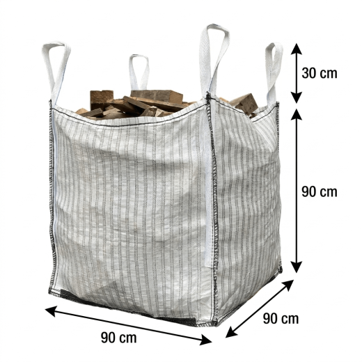 Fully ventilated log bag Dimensions