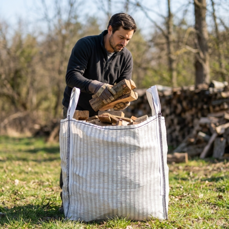 Fully ventilated log bag