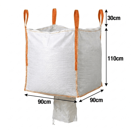 10x Bulk Bag with Discharge Spout