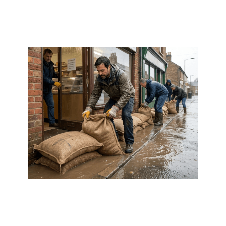 Filled Hessian Sandbag