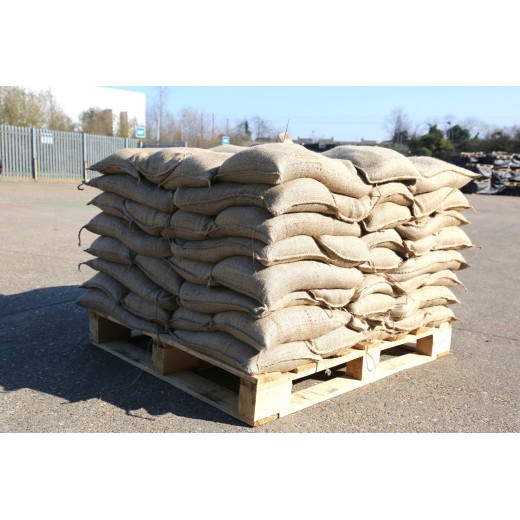 Filled Hessian Sandbag