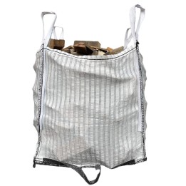 Fully ventilated log bag with tipping loops