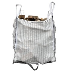 Fully ventilated log bag with tipping loops