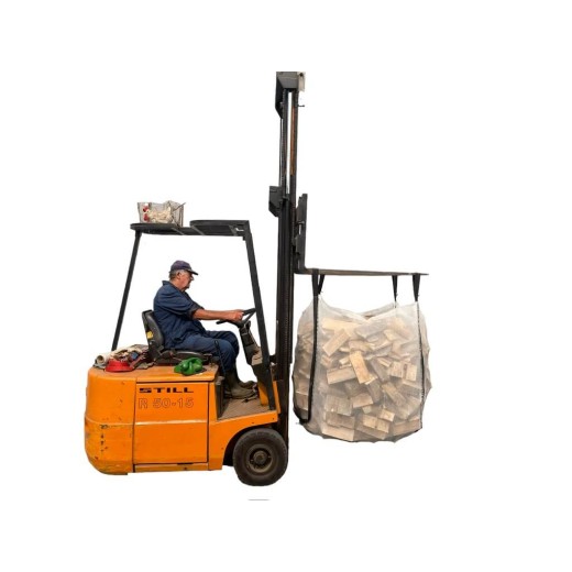 Fully ventilated log bag with tipping loops